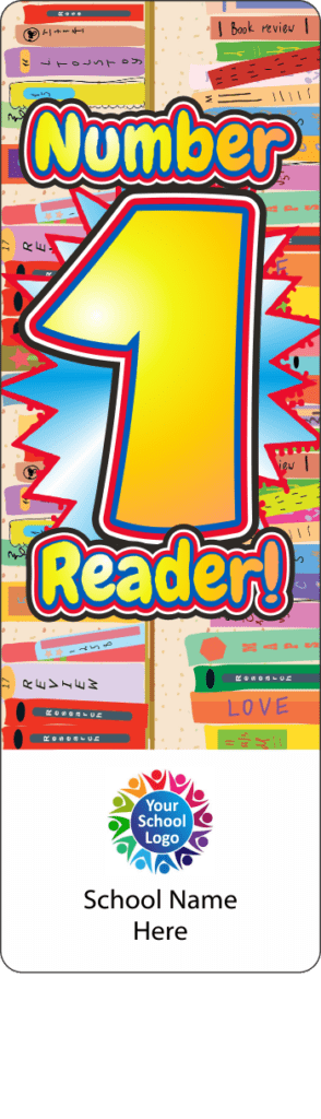 No. 1 Reader - BMK10 - Personalised school bookmarks