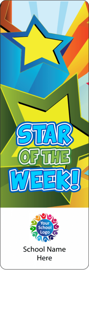 Star of the Week - BMK12 - Personalised school bookmarks