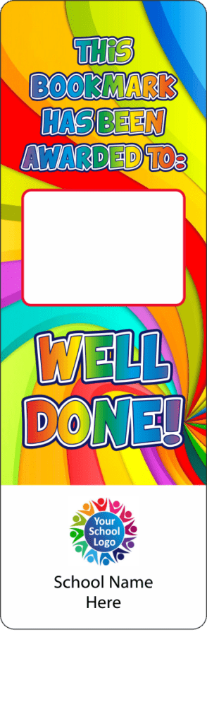Named Well Done - BMK16 - Personalised school bookmarks
