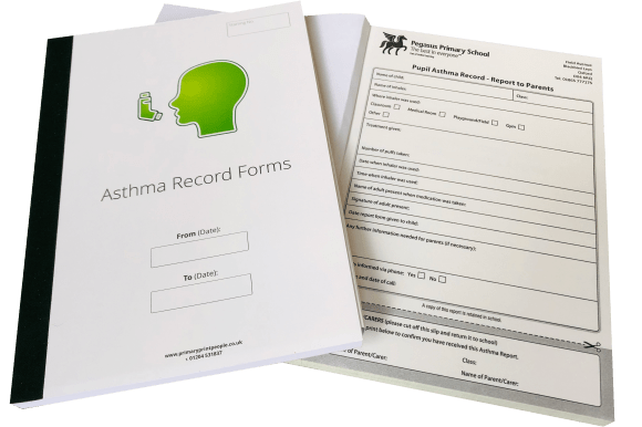 School asthma record forms
