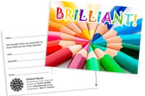 personalised school praise postcards rewards - personalised printing for primary schools