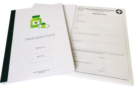 school medication report form books