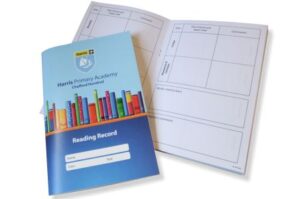 custom school home reading record books - personalised printing for primary schools