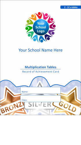 Maths Reward Cards - Multiplication Tables Traditional