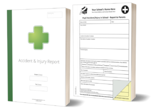 School accident & injury form books template 1