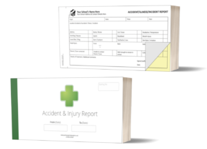 School accident & injury form books dl template 2