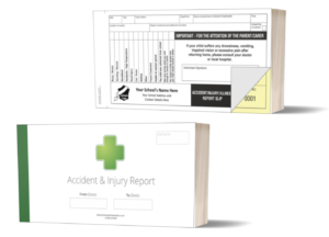 School accident & injury form books dl template 3