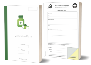 School medication form books template 1