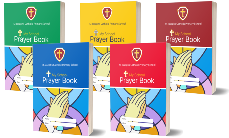 Custom school prayer books colour covers