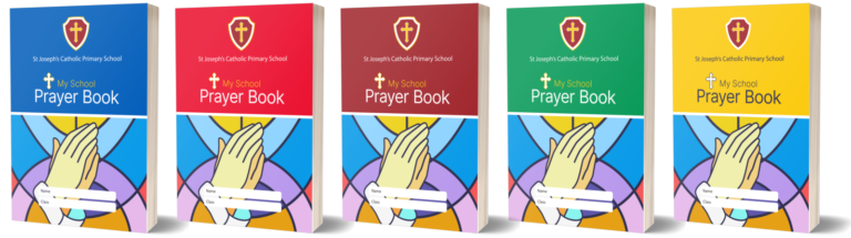 Custom school prayer books colour covers